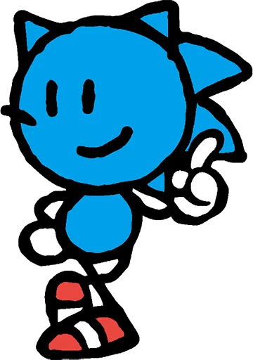 ☝️ Стикер «Sonic the Sketchog» для Telegram