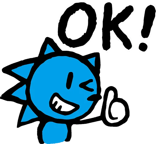 👍 Стикер «Sonic the Sketchog» для Telegram