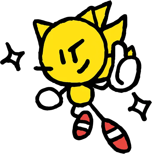 👏 Стикер «Sonic the Sketchog» для Telegram