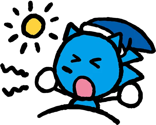 🕖 Стикер «Sonic the Sketchog» для Telegram