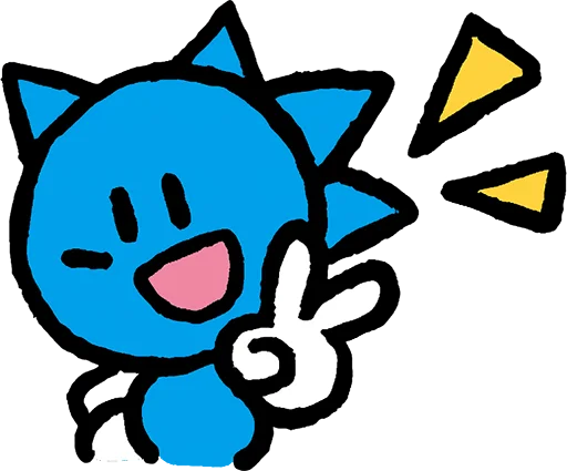 ✌️ Стикер «Sonic the Sketchog» для Telegram