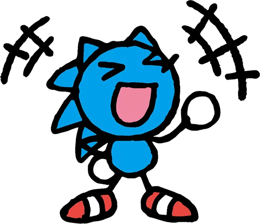 😄 Стикер «Sonic the Sketchog» для Telegram