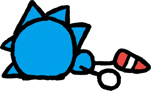 😓 Стикер «Sonic the Sketchog» для Telegram