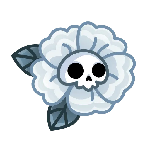 🌼 Эмодзи «Skull Flower» для Telegram