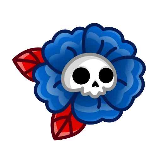 🌼 Эмодзи «Skull Flower» для Telegram