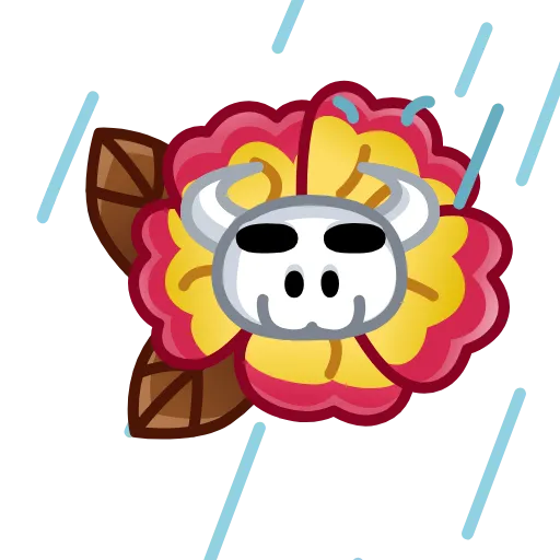 🌼 Эмодзи «Skull Flower» для Telegram