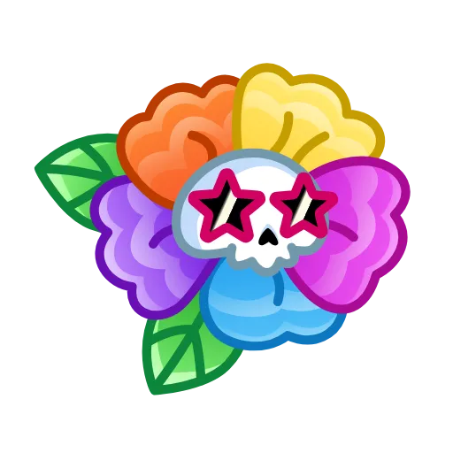 🌼 Эмодзи «Skull Flower» для Telegram