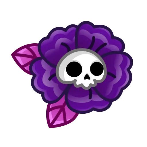 🌼 Эмодзи «Skull Flower» для Telegram