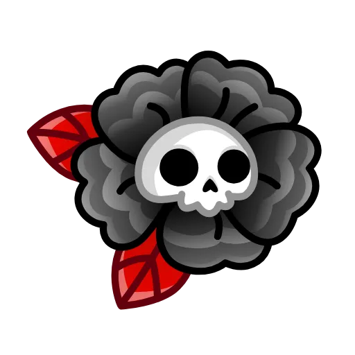 🌼 Эмодзи «Skull Flower» для Telegram