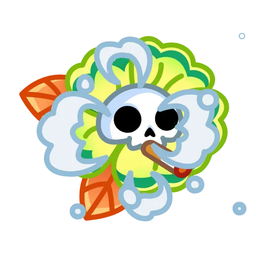 🌼 Эмодзи «Skull Flower» для Telegram