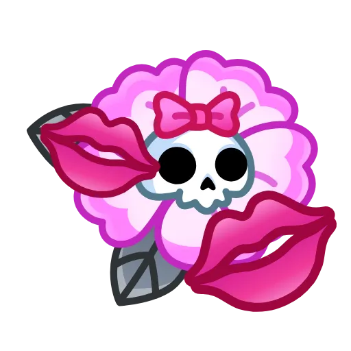 🌼 Эмодзи «Skull Flower» для Telegram