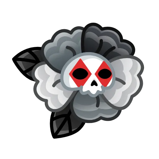 🌼 Эмодзи «Skull Flower» для Telegram