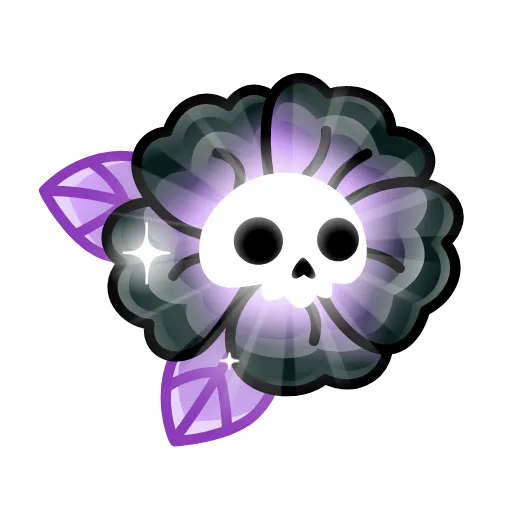 🌼 Эмодзи «Skull Flower» для Telegram