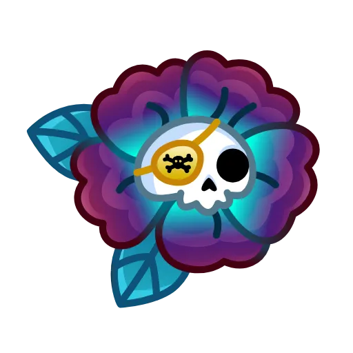 🌼 Эмодзи «Skull Flower» для Telegram