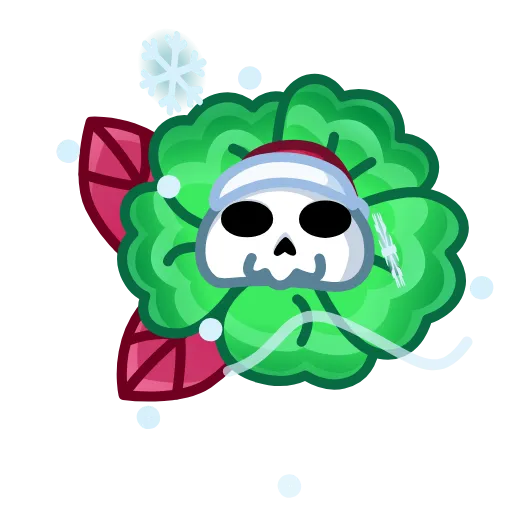 🌼 Эмодзи «Skull Flower» для Telegram