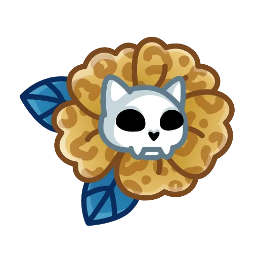 Стикерпак Skull Flower для Telegram