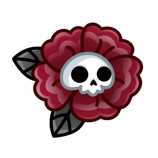🌼 Эмодзи «Skull Flower» для Telegram