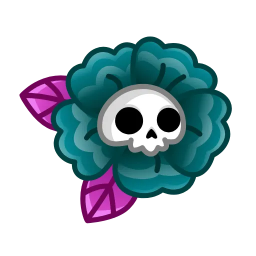 🌼 Эмодзи «Skull Flower» для Telegram