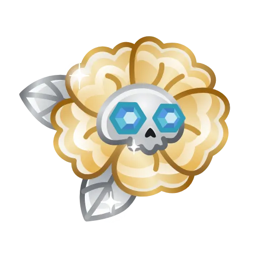 🌼 Эмодзи «Skull Flower» для Telegram