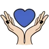 👐 Эмодзи «Karma Blue» для Telegram
