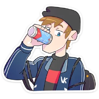 🥤 Стикер «Славик вернулся» для Telegram