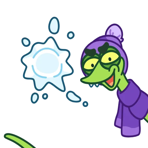 ❄️ Эмодзи «Змеюк» для Telegram