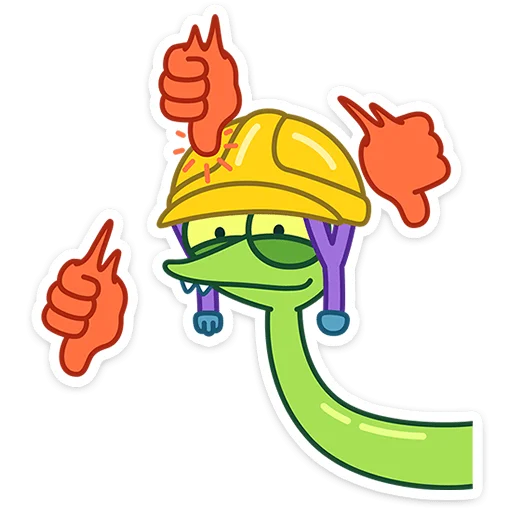 🐍 Стикер «Змеюк» для Telegram