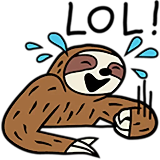 Стикерпак Sloth для Telegram — скачать