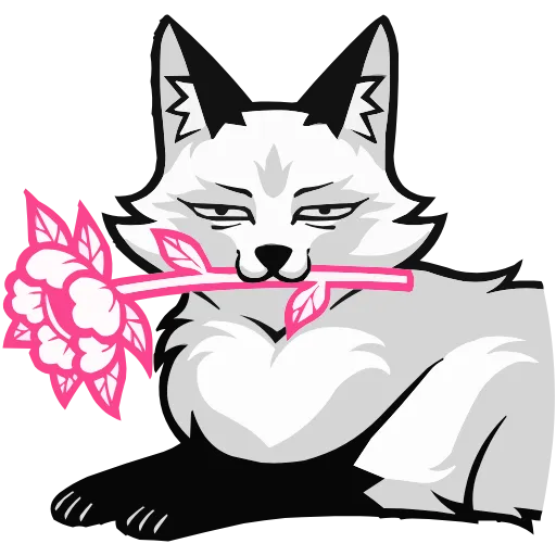 🌹 Эмодзи «Набор эмоджи с хищным Лисом из ВК в качестве» для Telegram