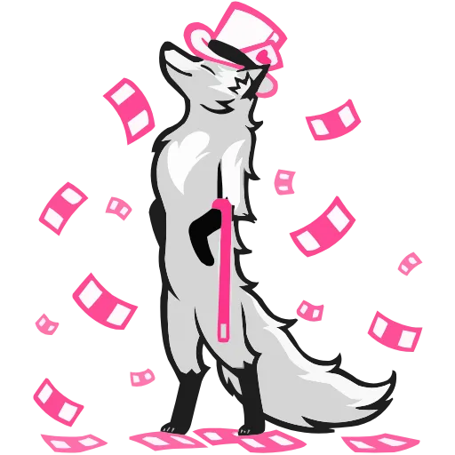 🤩 Эмодзи «Хищный Лис» для Telegram