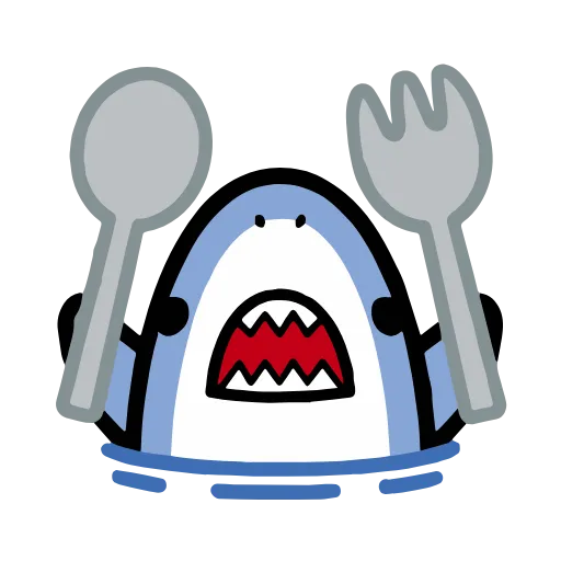 🍴 Стикер «small shark» для Telegram
