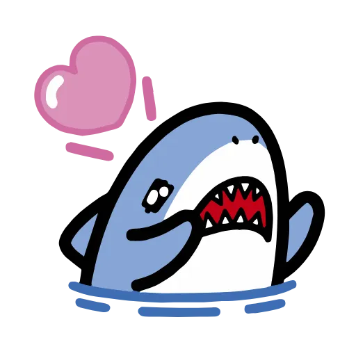 🥰 Стикер «small shark» для Telegram