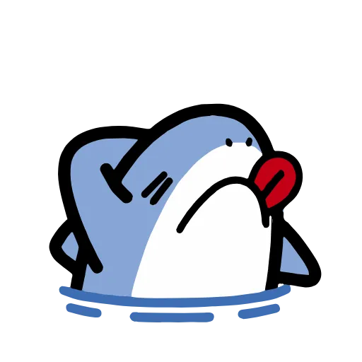 😋 Стикер «small shark» для Telegram