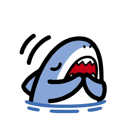 🙏 Стикер «small shark» для Telegram