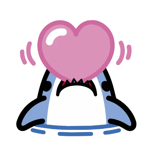 😘 Стикер «small shark» для Telegram