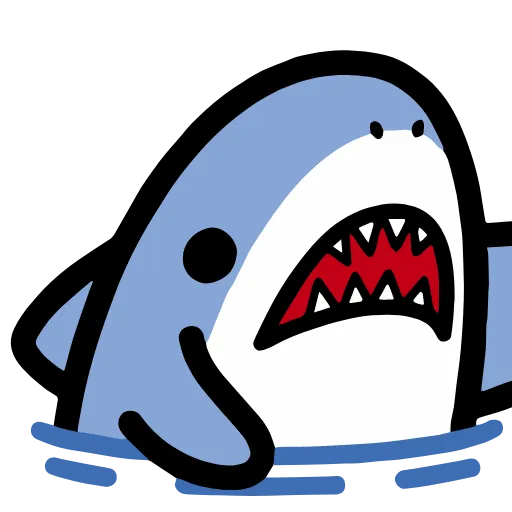 🦈 Стикер «small shark» для Telegram
