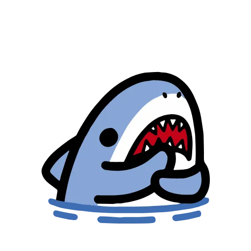 🤔 Эмодзи «🥰 акулёнок» для Telegram