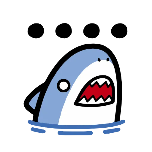 🤐 Эмодзи «🥰 акулёнок» для Telegram