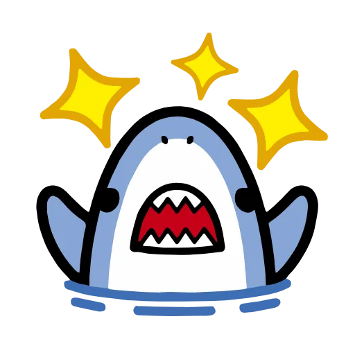 ✨ Эмодзи «🥰 акулёнок» для Telegram
