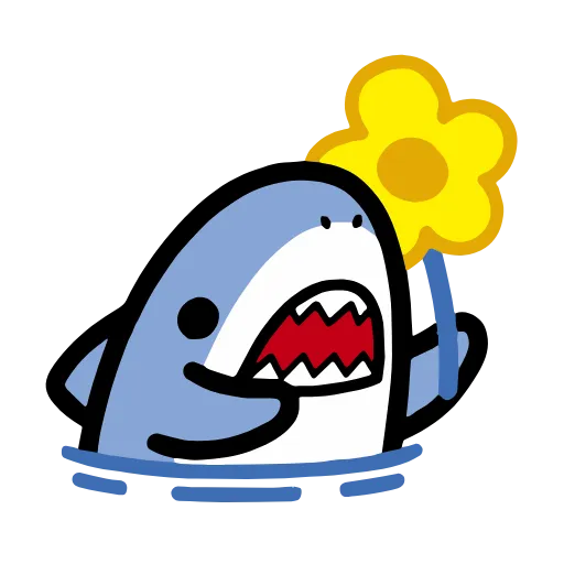 🌼 Эмодзи «🥰 акулёнок» для Telegram