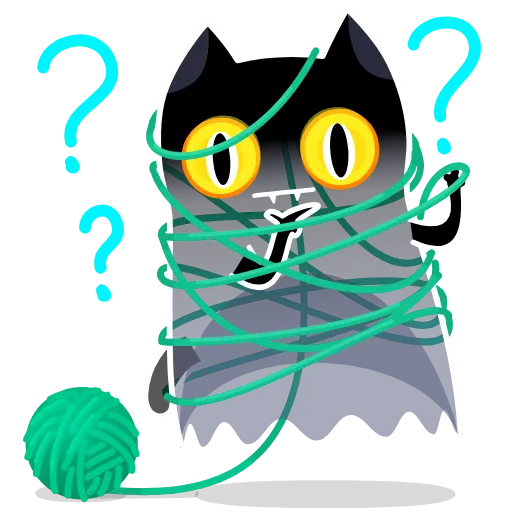 🫠 Эмодзи «Shadow Kitty» для Telegram
