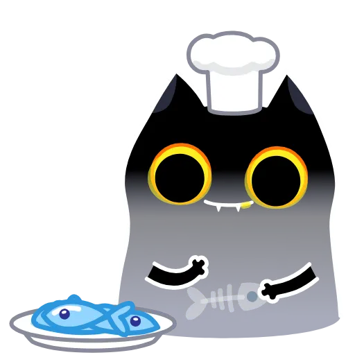 🐟 Эмодзи «Shadow Kitty» для Telegram