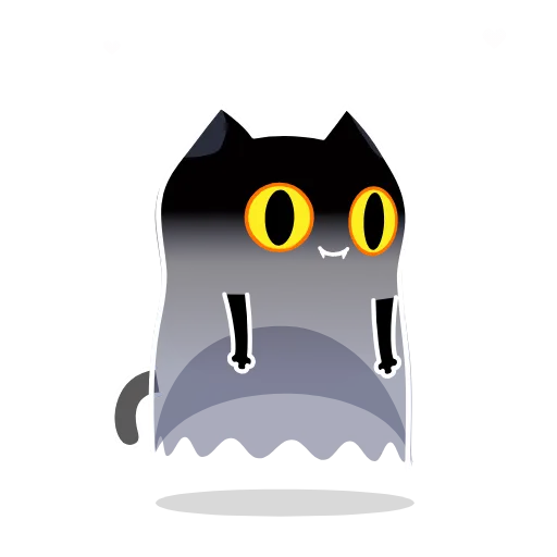 ❤️ Эмодзи «Shadow Kitty» для Telegram
