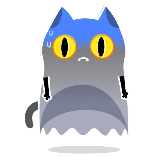 😰 Эмодзи «Shadow Kitty» для Telegram