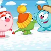 🥳 Эмодзи «Новогодние смешарики» для Telegram