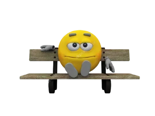 🪑 Стикер «3D Смайлики» для Telegram