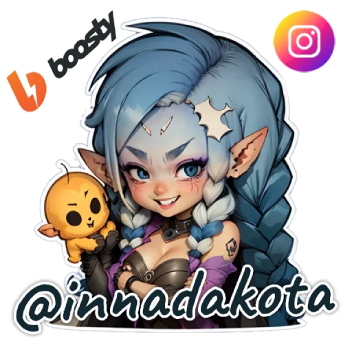 Стикерпак smol dakota для Telegram — скачать