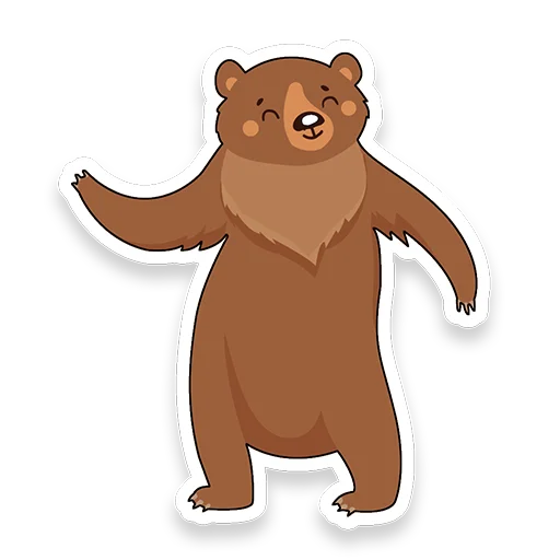 🔥 Стикер «Новогодний мишка» для Telegram