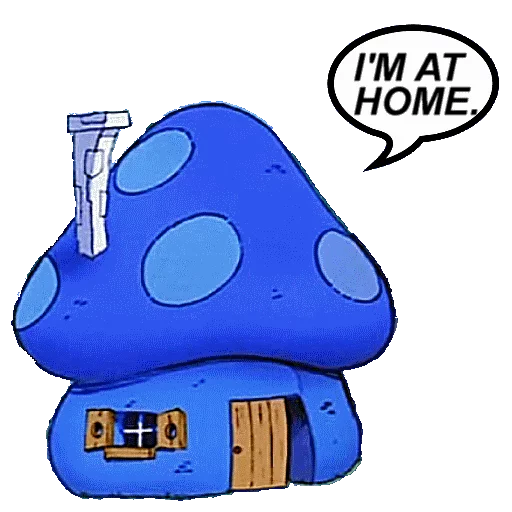 🏚 Стикер «SMURFS» для Telegram