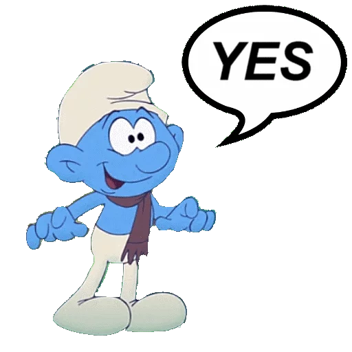 👍 Стикер «SMURFS» для Telegram